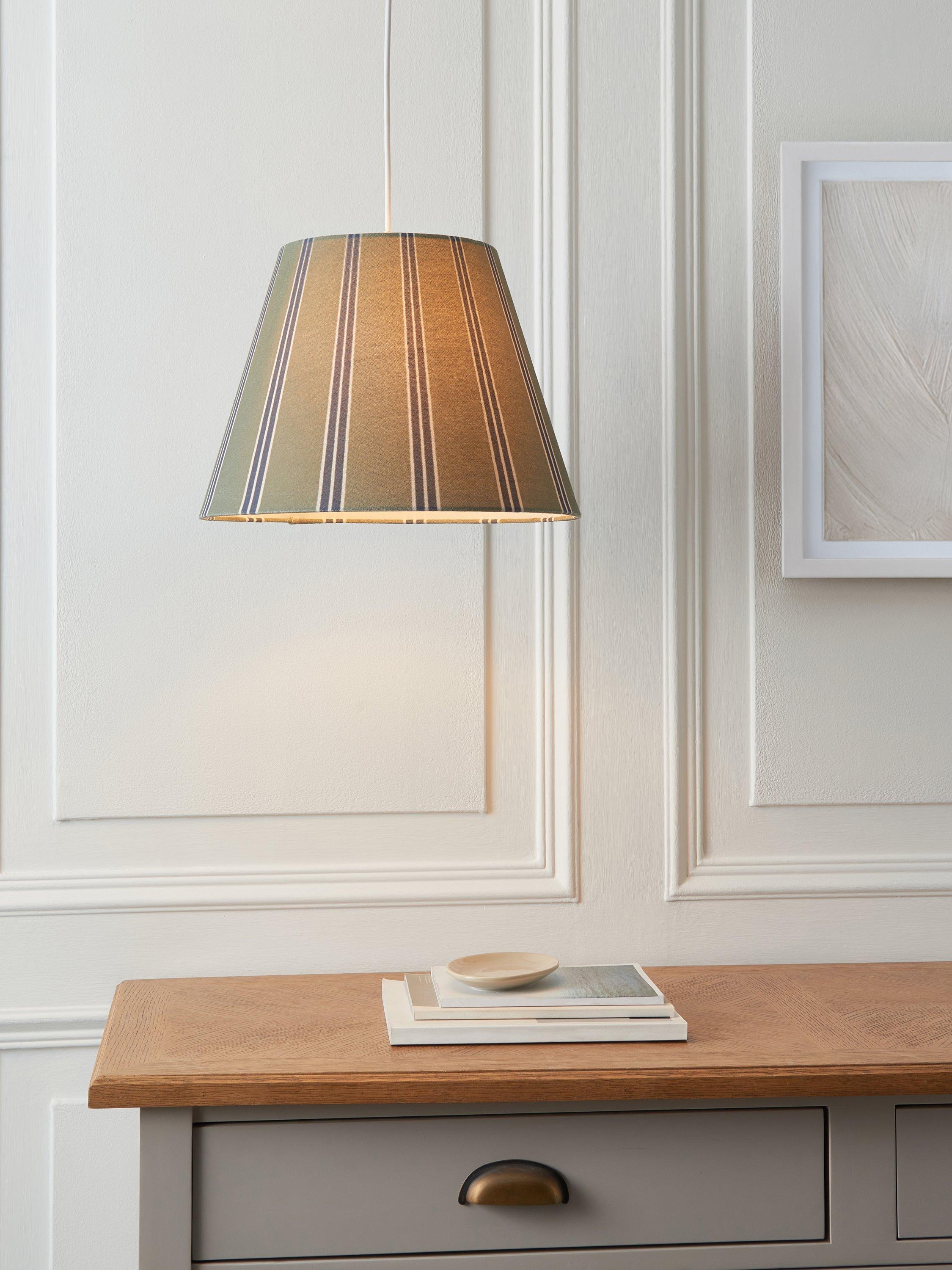 John Lewis Ambleside tapered lampshade with stripes - British product