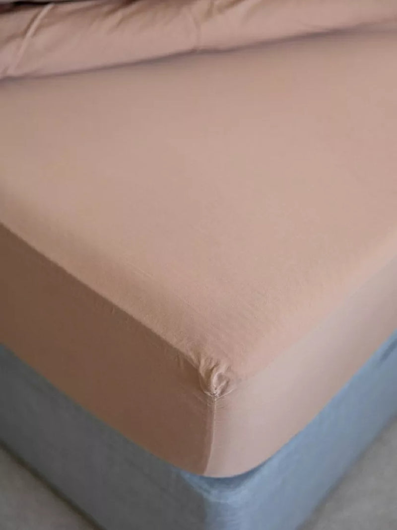 Floks Luxury Organic Cotton Fitted Sheet Double