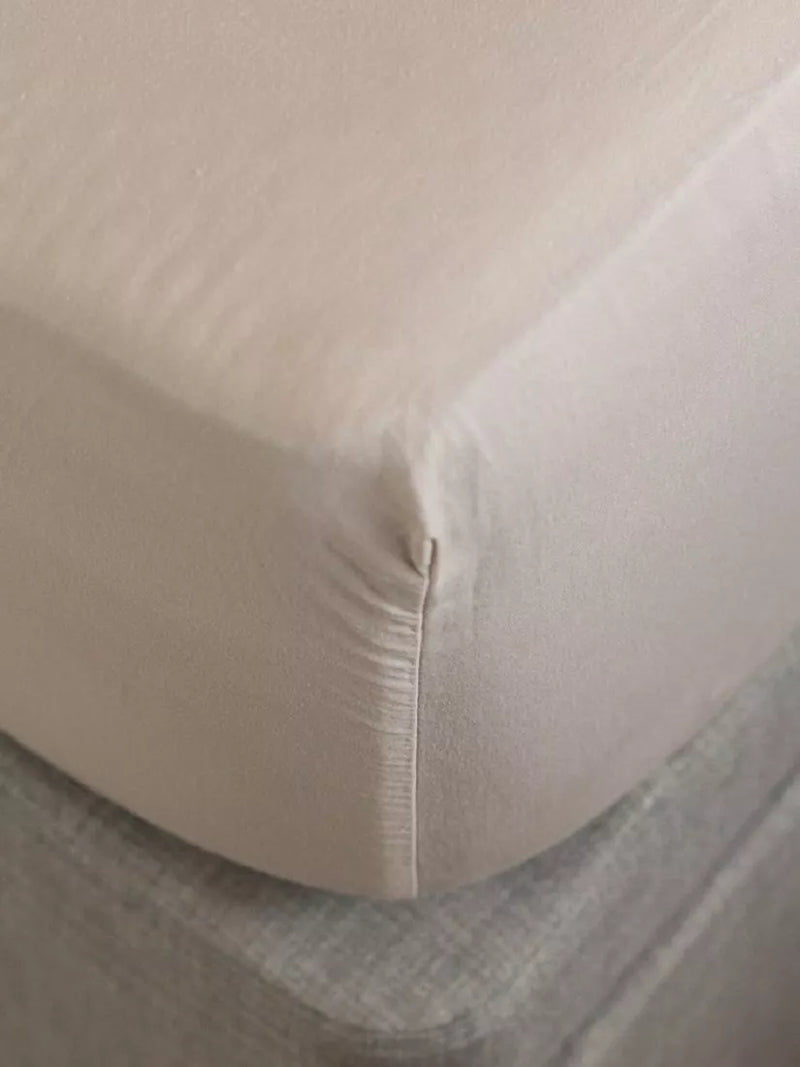 Floks organic cotton fitted sheet double size (British brand)