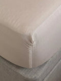 Floks organic cotton fitted sheet double size (British brand)