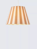 John Lewis Bold Stripe Tapered Lampshade, Caramel, Dia.16cm