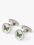 Simon Carter mother of pearl butterfly cufflinks 14mm, UK version