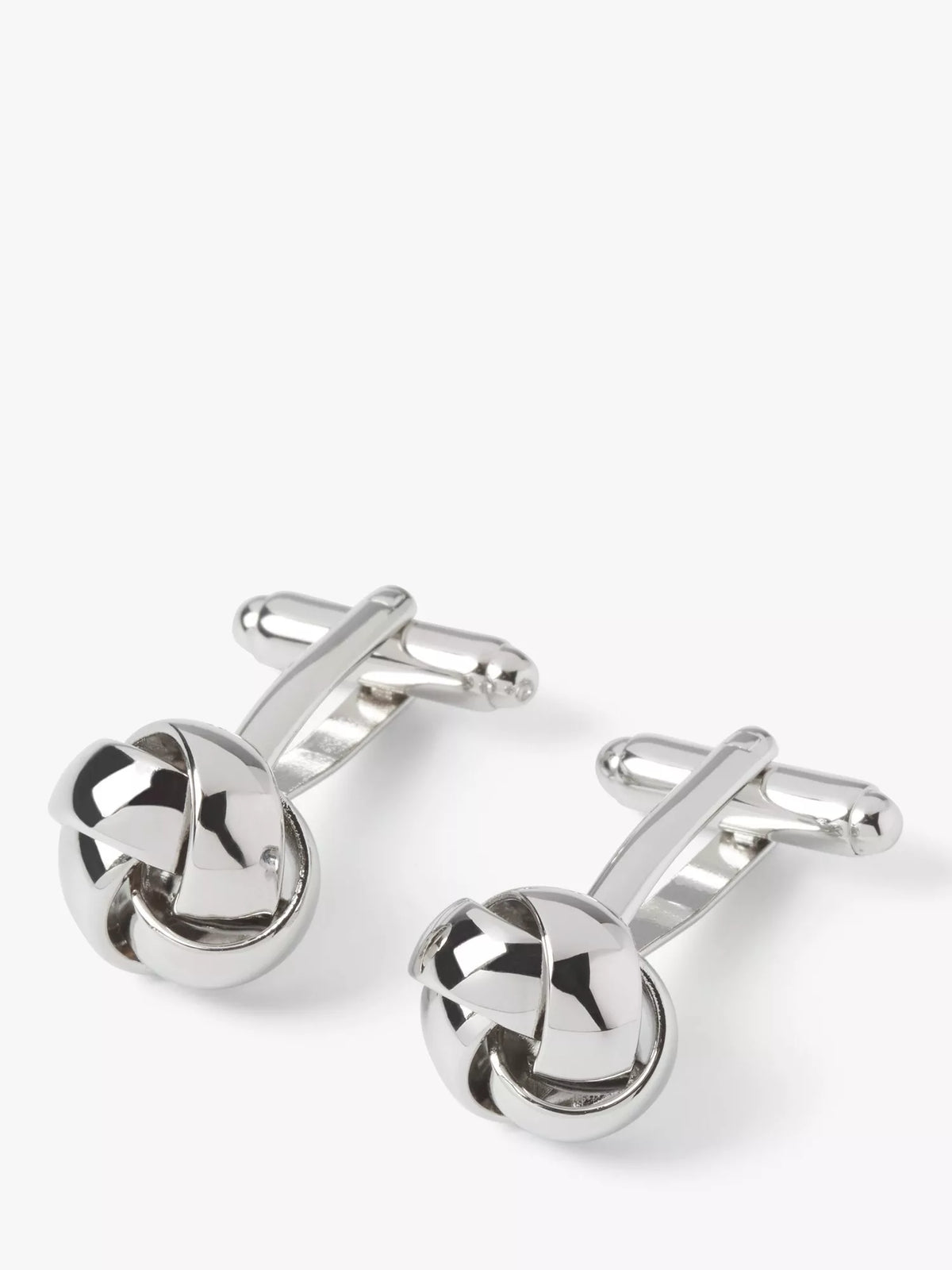 Simon Carter knot cufflinks grey silver (British brand)