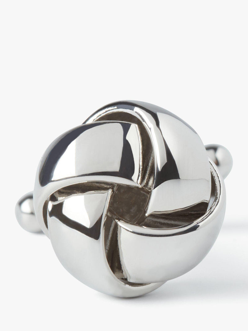 Simon Carter knot cufflinks grey silver (British brand)