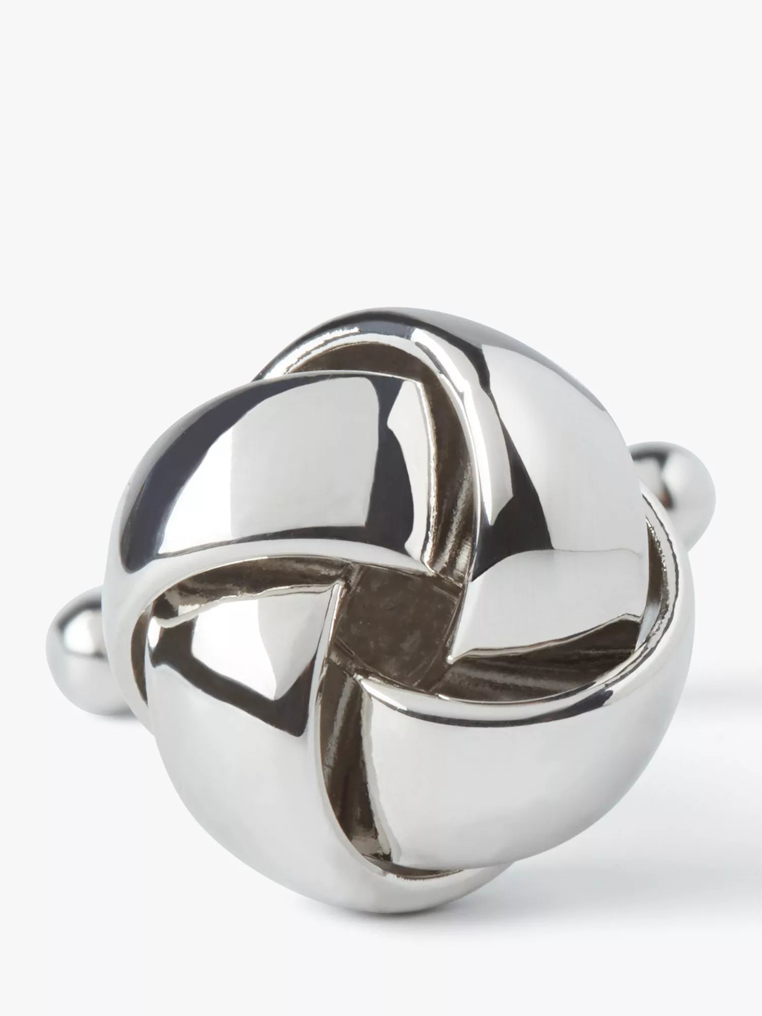 Simon Carter knot cufflinks grey silver (British brand)