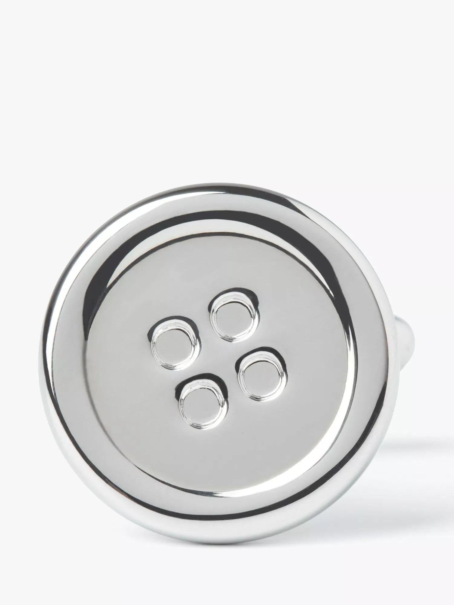 Simon Carter button cufflinks grey silver - British product