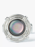 Simon Carter Lifebouy cufflinks grey silver Mother of Pearl, UK version