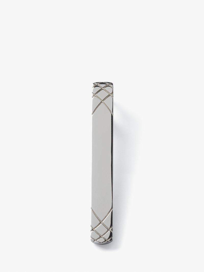 Simon Carter sterling silver embossed tie slide, UK version