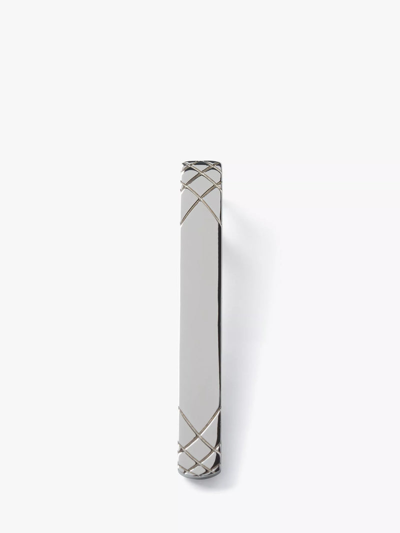 Simon Carter sterling silver embossed tie slide, UK version