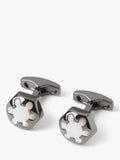 Simon Carter hexagon cufflinks white mother of pearl imported from the UK