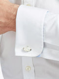 Simon Carter mother of pearl chequerboard cufflinks white (British brand)