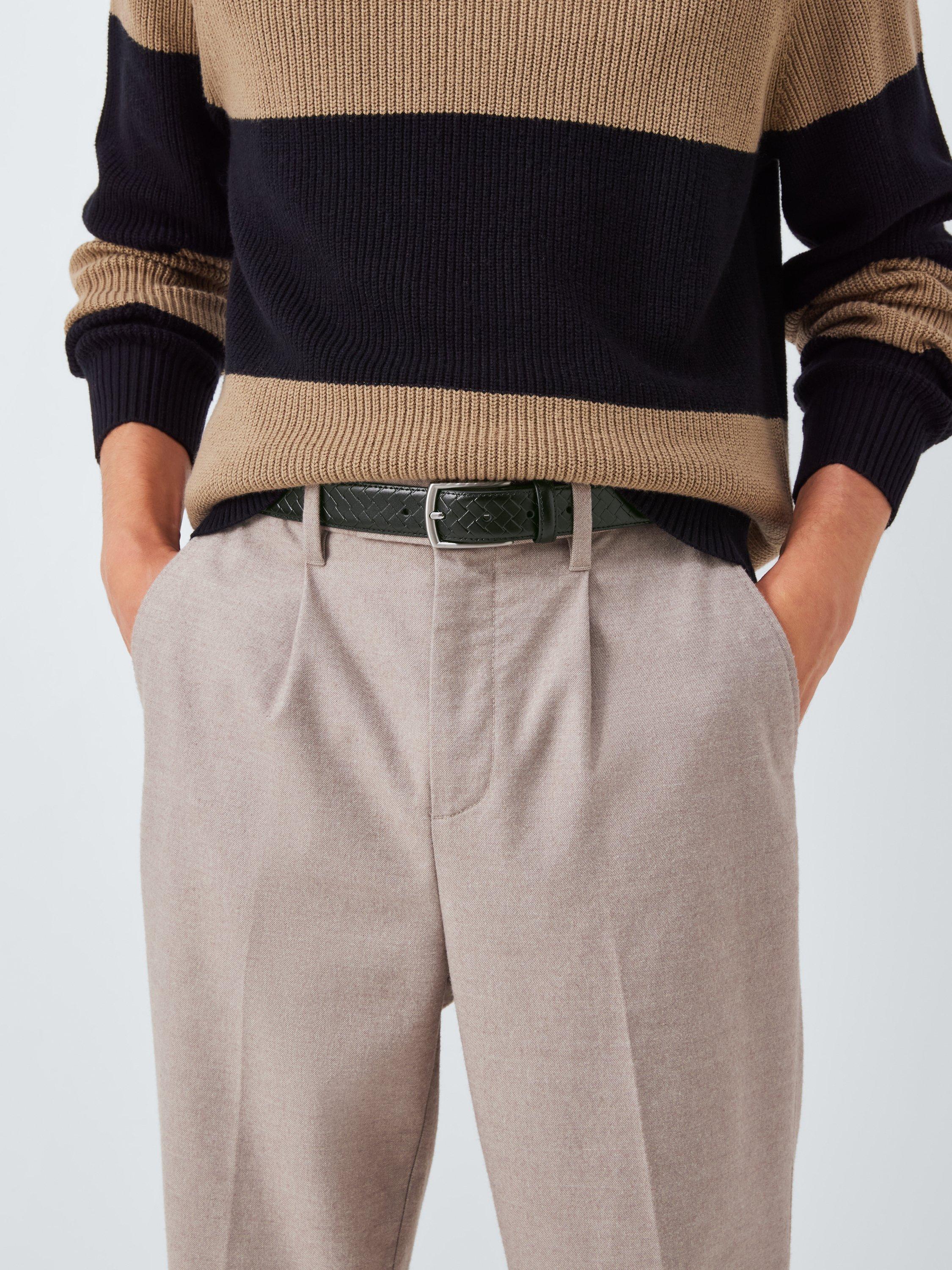John Lewis leather belt textured finish, imported from the UK