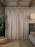 John Lewis brushed herringbone blackout curtains 137cm drop - British product