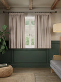 John Lewis brushed herringbone blackout curtains 137cm drop - British product
