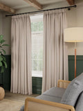 John Lewis brushed herringbone blackout curtains 137cm drop - British product