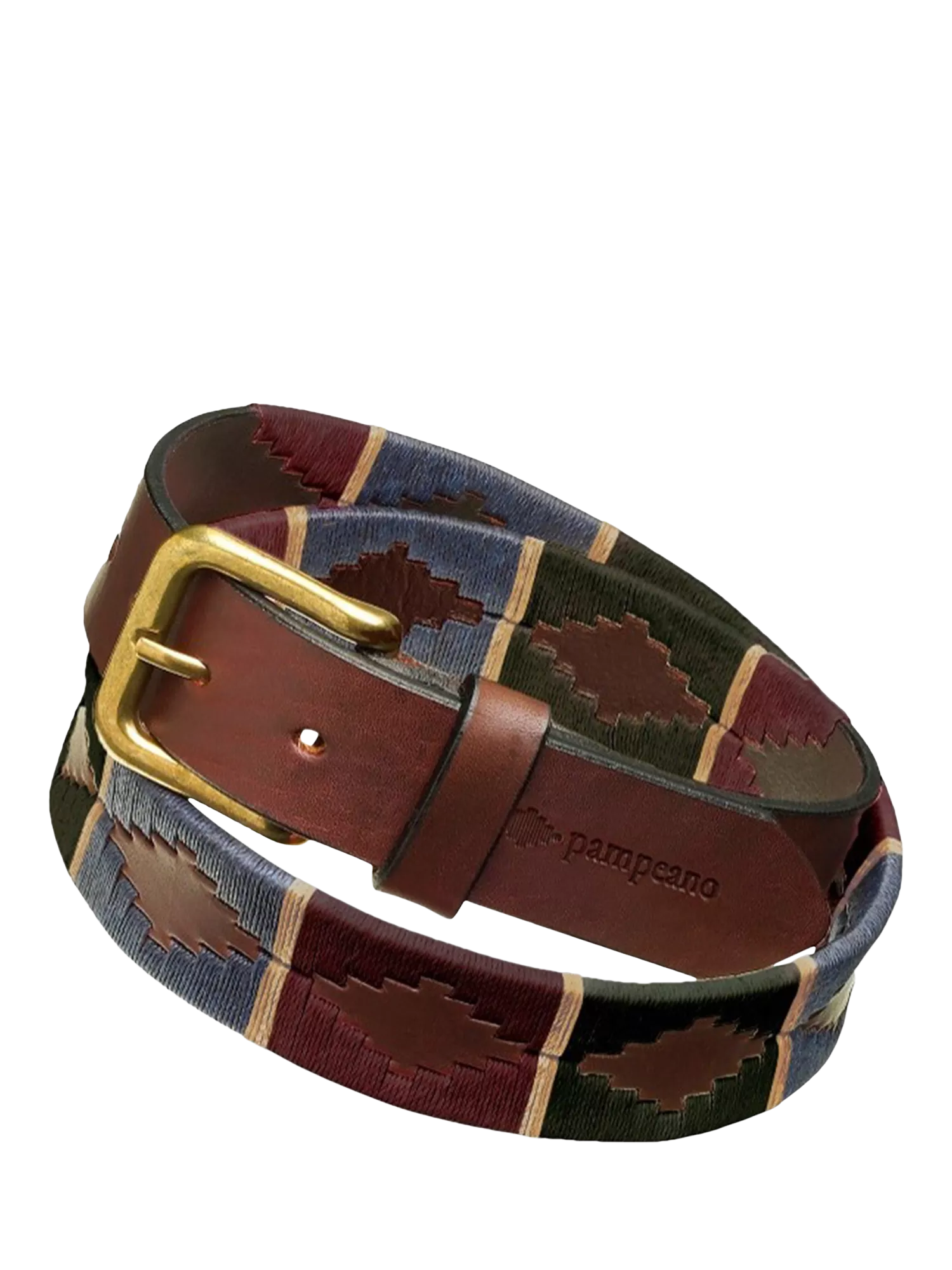 Pampeano Otono brown leather belt, UK version