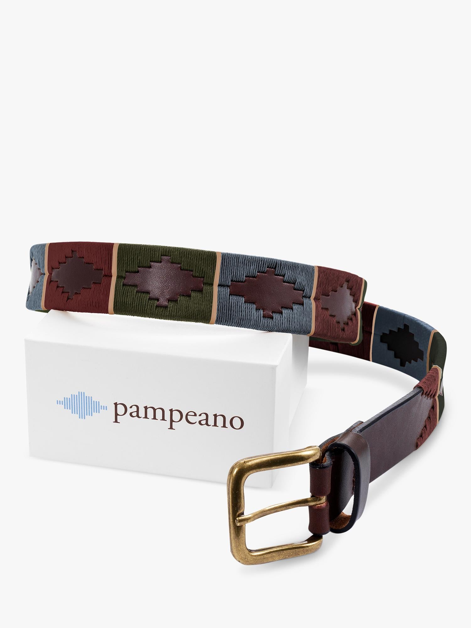 Pampeano Otono brown leather belt, UK version