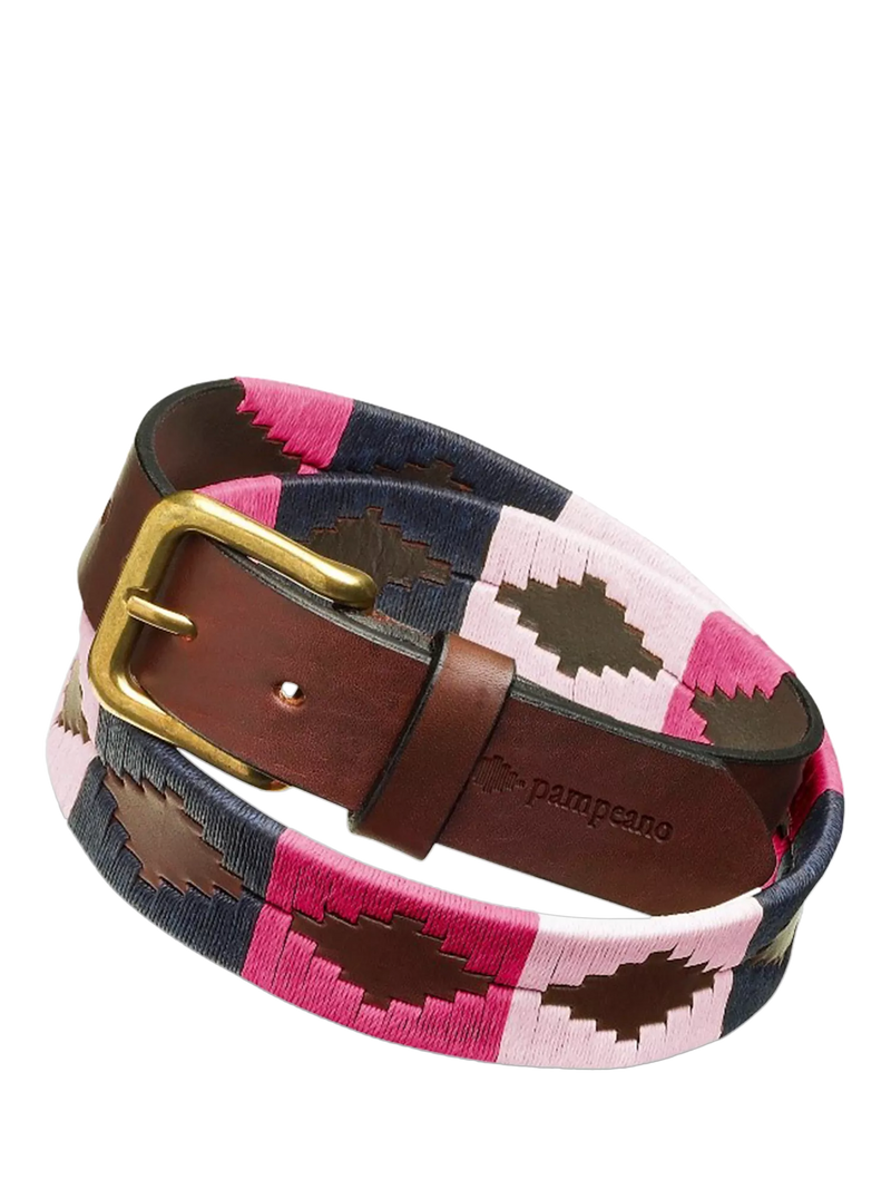 Pampeano Petalo Leather Belt Pink - British product