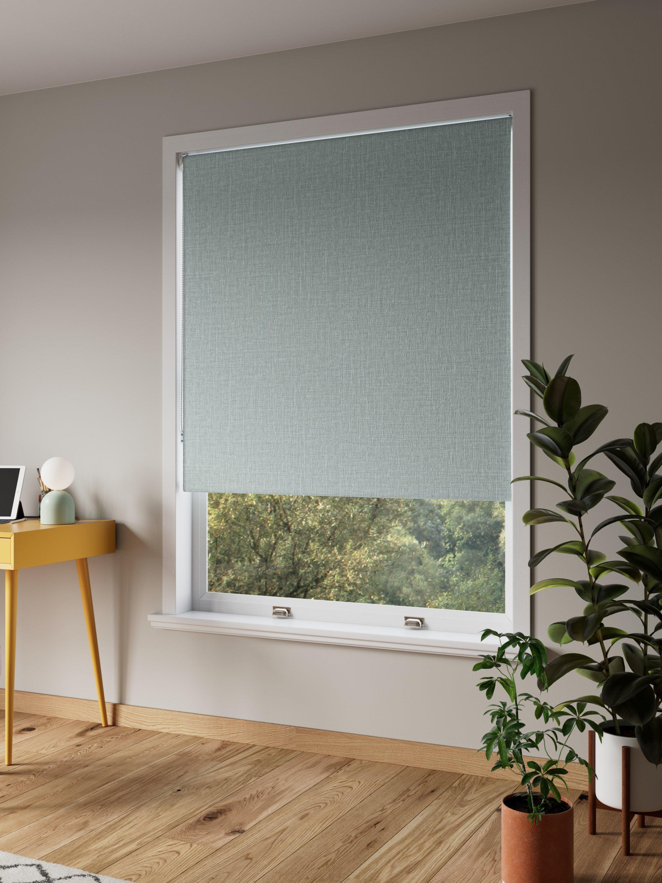 John Lewis textured weave blackout roller blind 122x160cm, imported from the UK