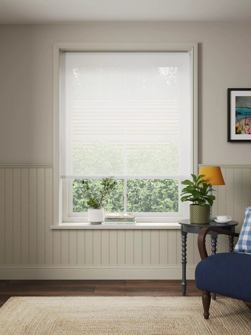 John Lewis Cordless Sheer Roller Blind 120cm x 160cm