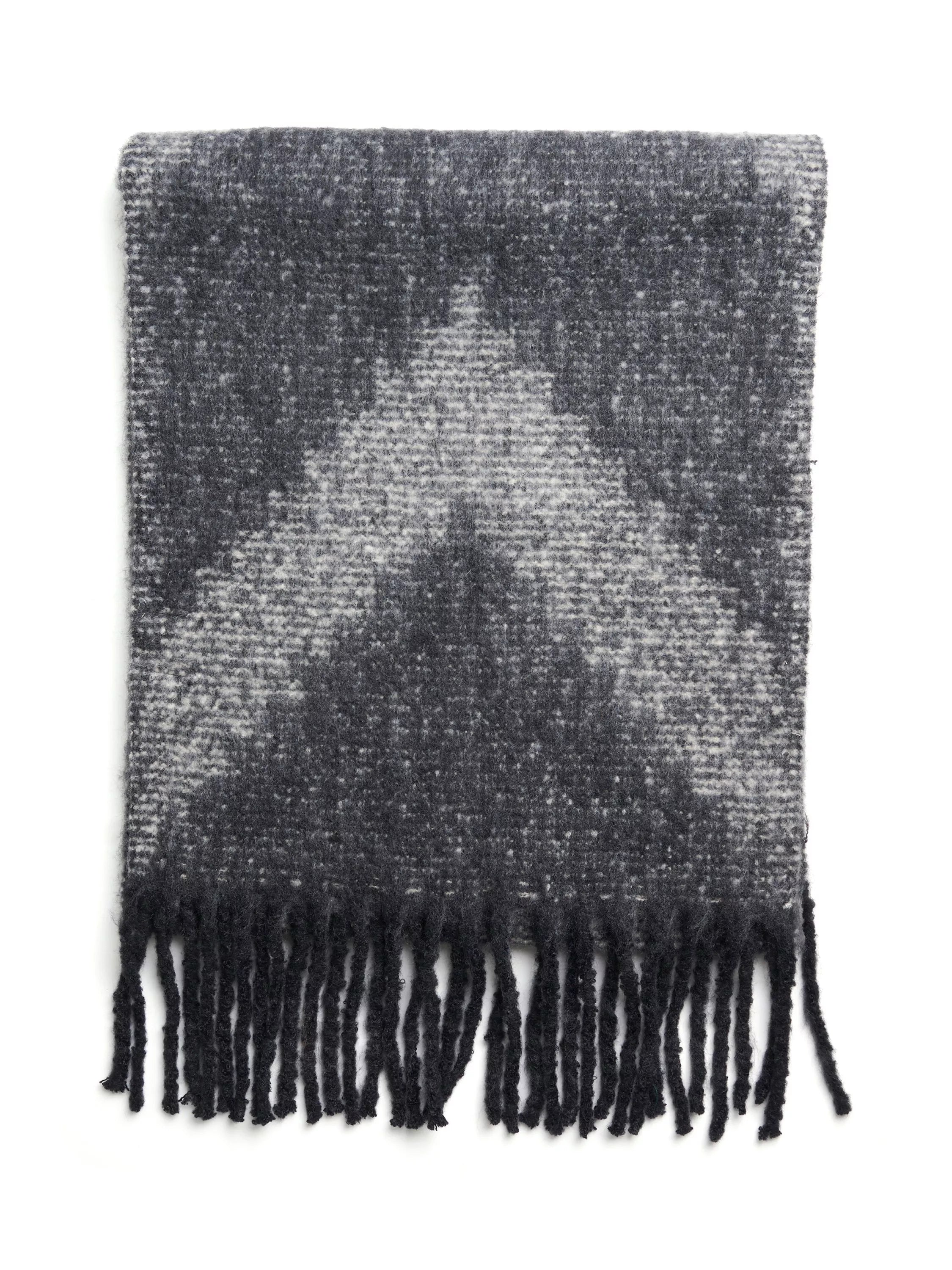 KAFFE geometric scarf black multi one size, UK version