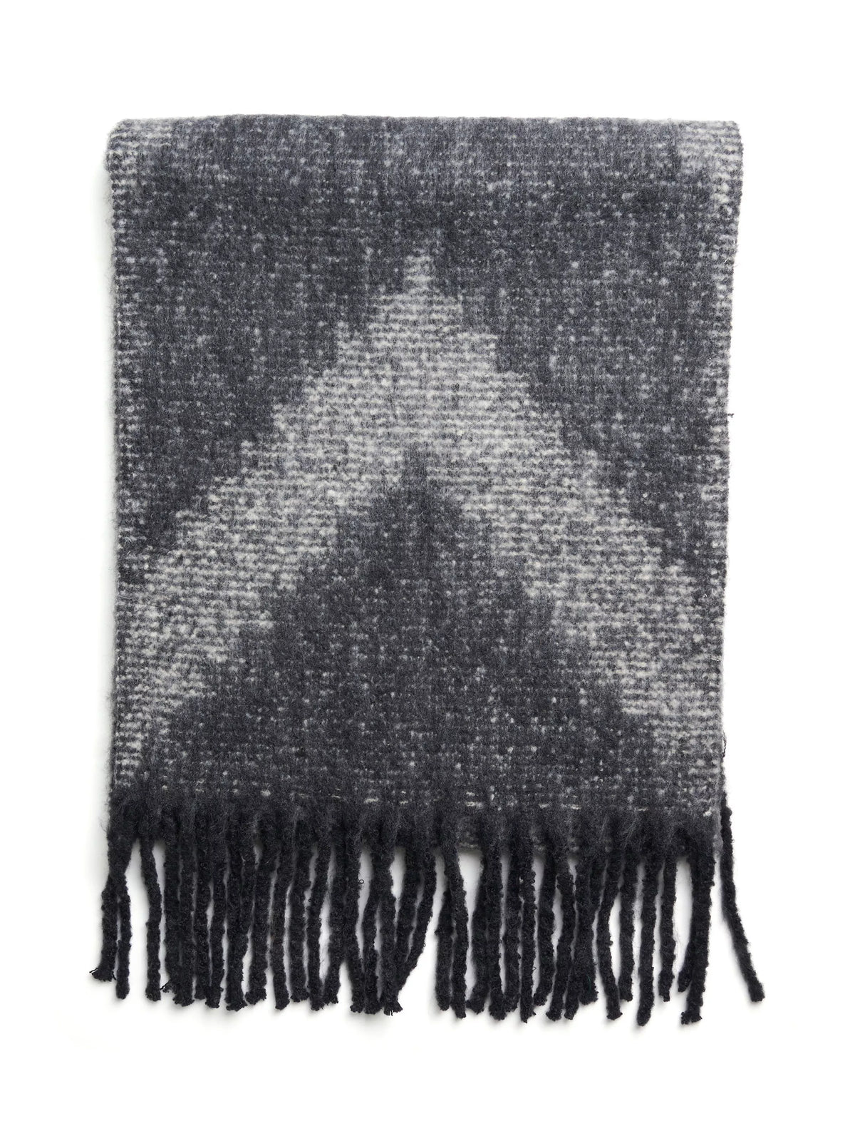 KAFFE geometric scarf black multi one size, UK version