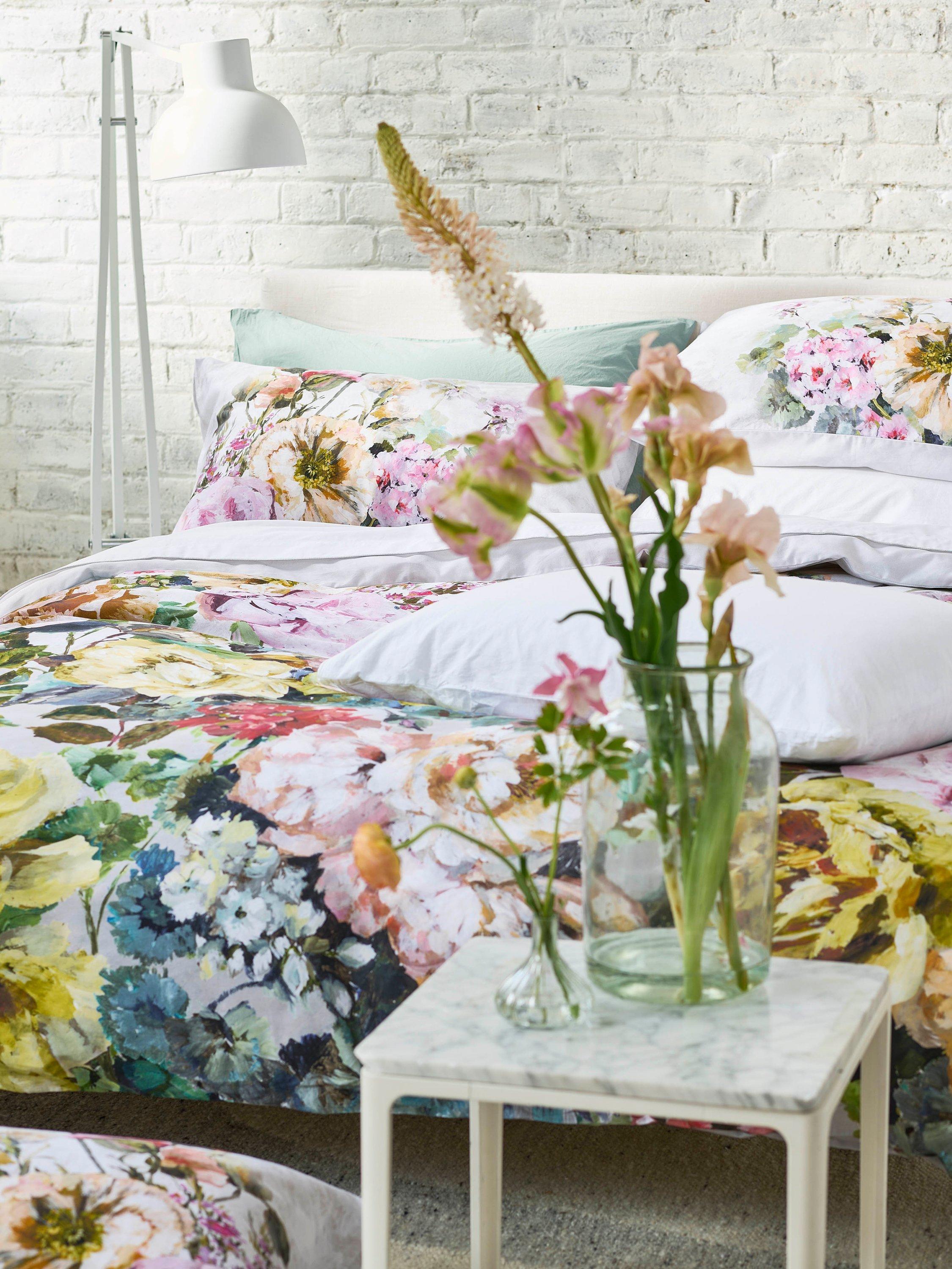 Designers Guild Grandiflora floral double bedding - British product