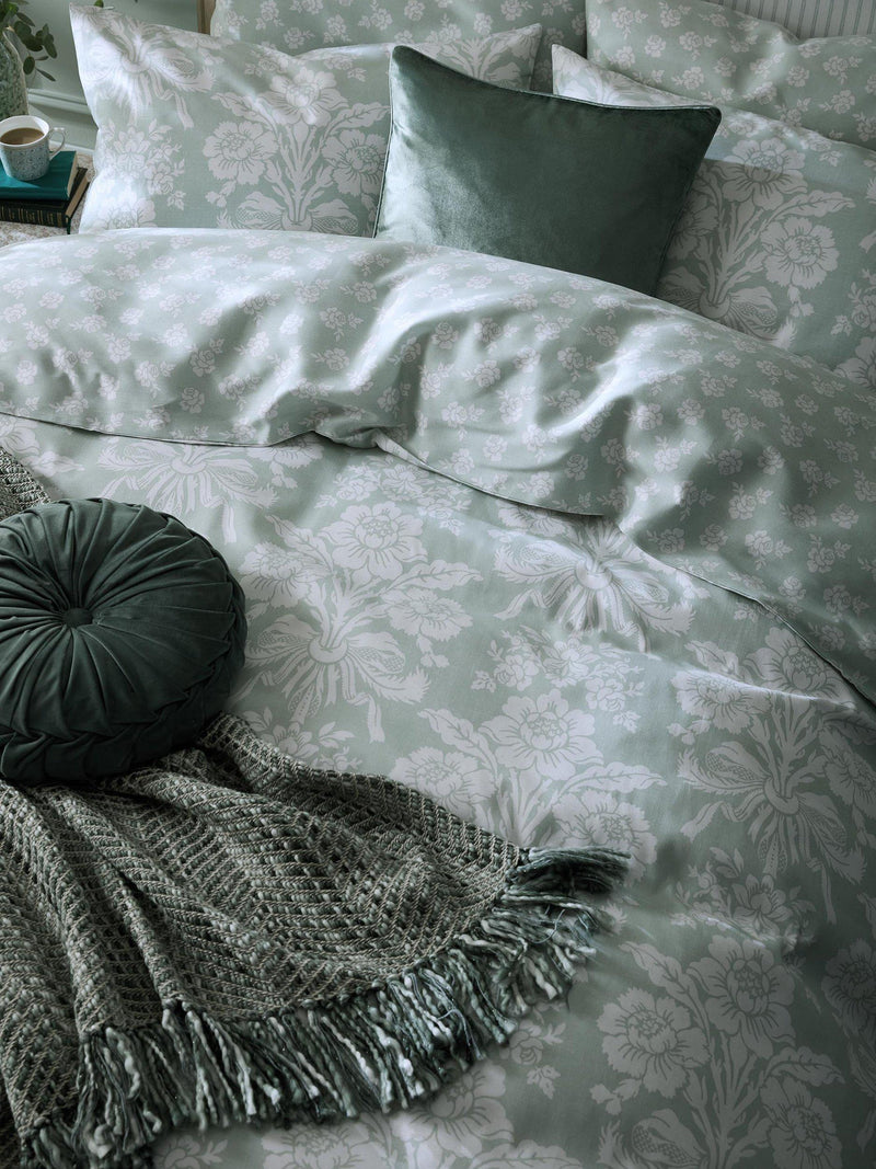 Laura Ashley cotton sateen duvet cover set with pillowcases, UK version