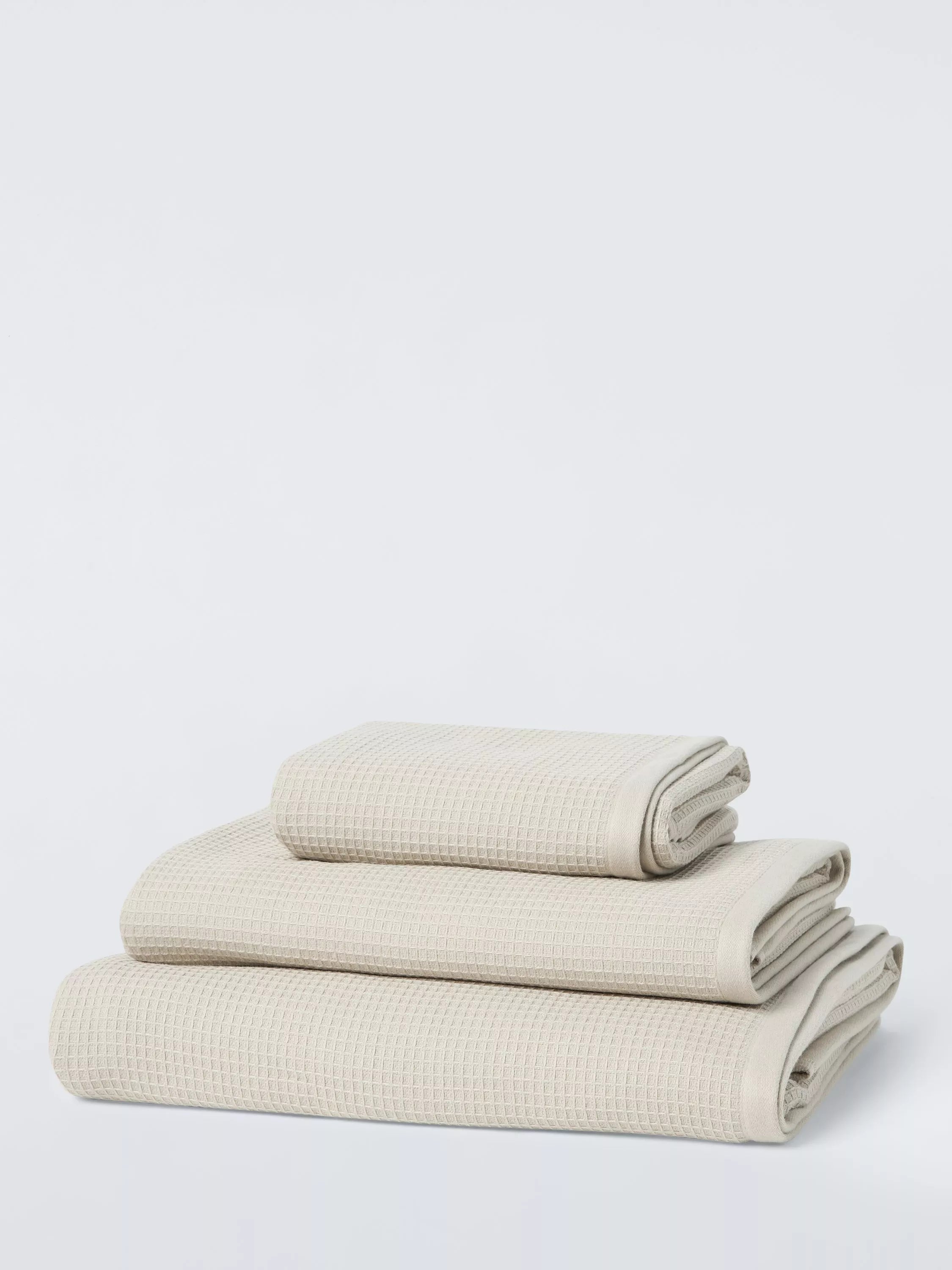 John Lewis spa waffle towels pure cotton 580gsm, UK version
