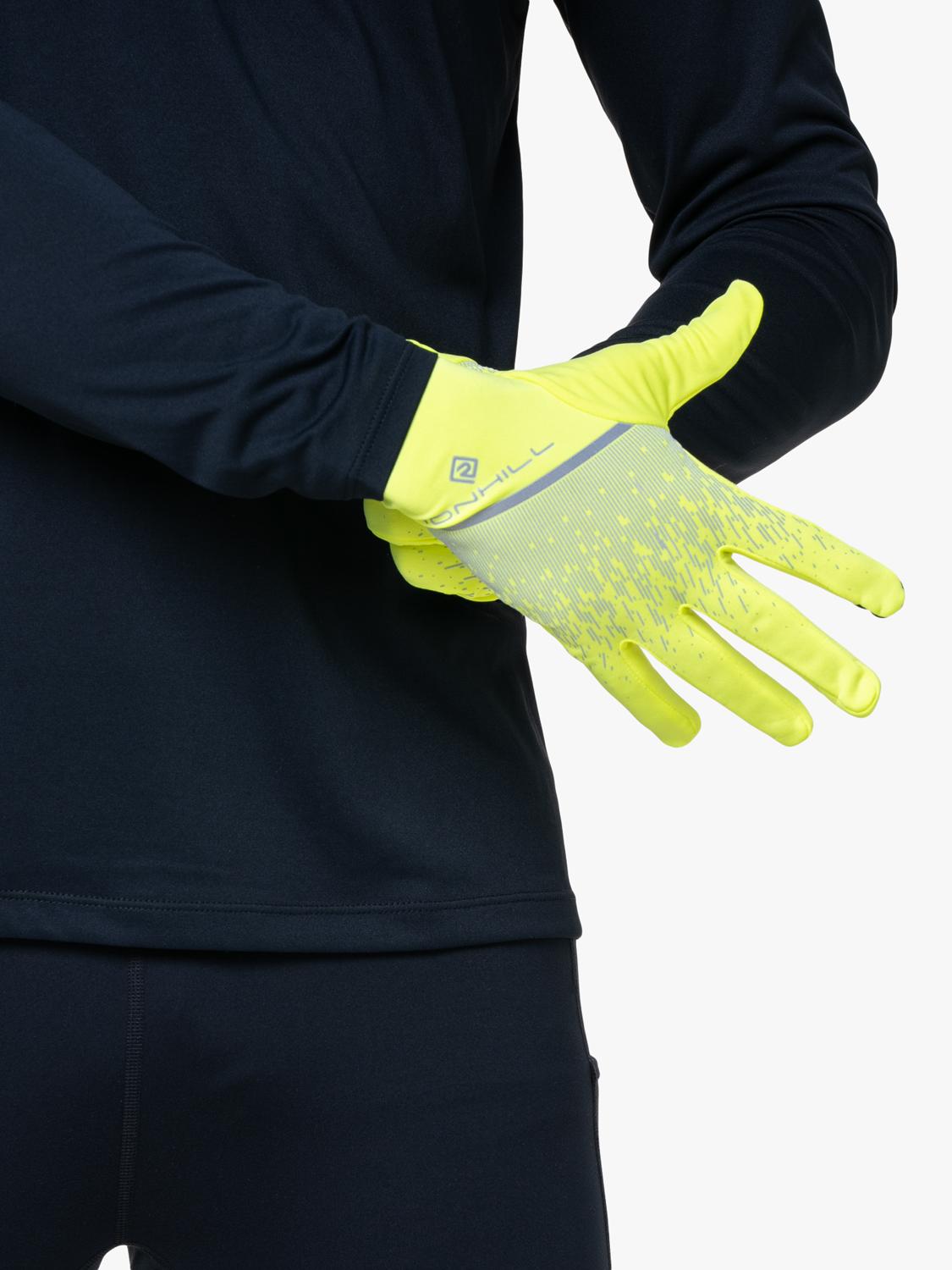 Ronhill reflective gloves yellow, UK version