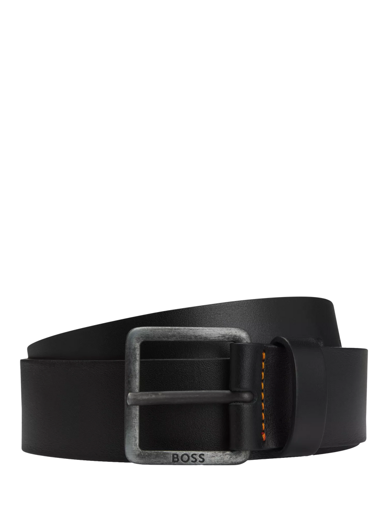 HUGO BOSS black leather belt (British brand)