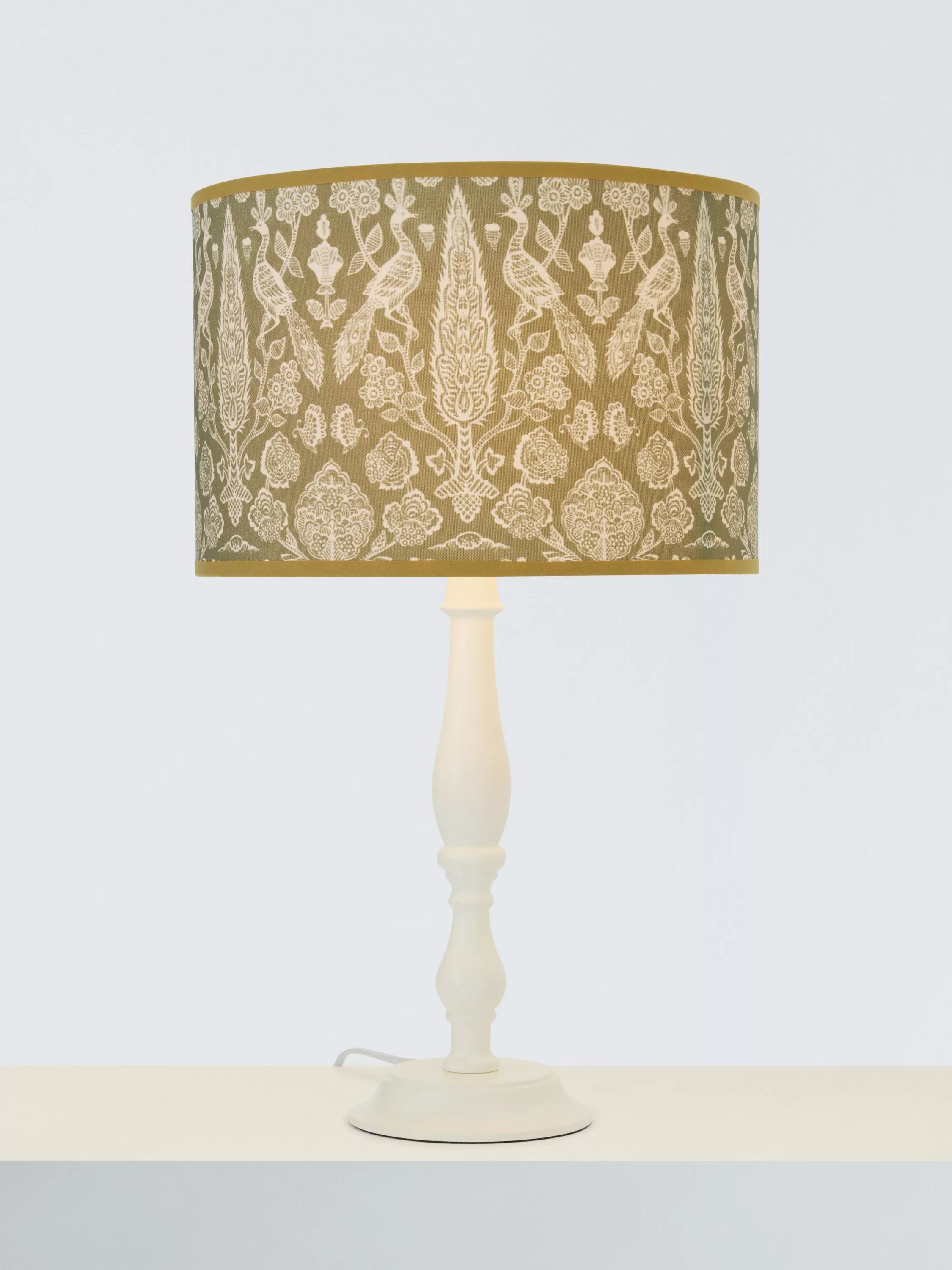 John Lewis x Sanderson Tamizart Drum Lampshade, Thyme, Dia.30cm