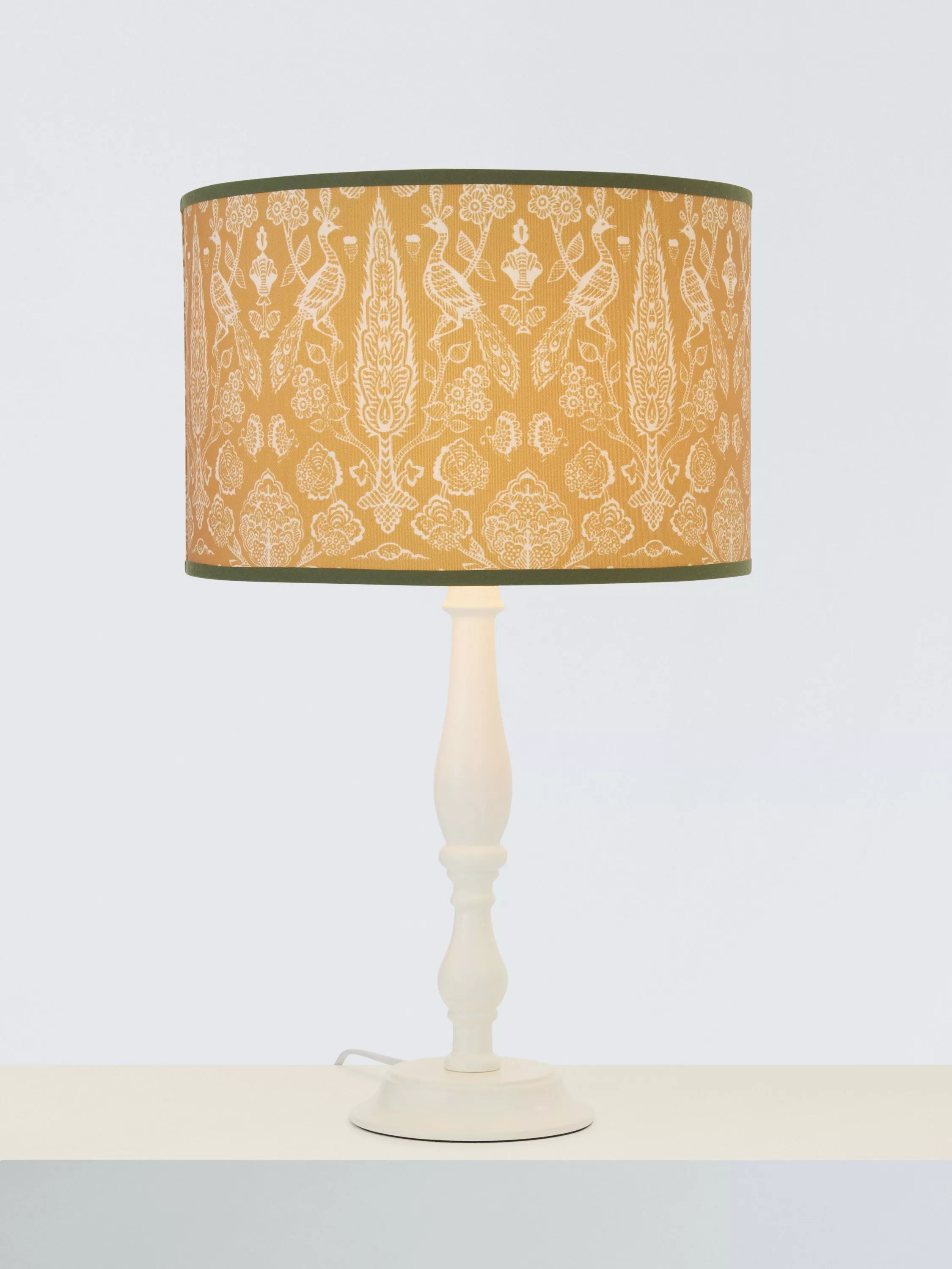 John Lewis x Sanderson Tamizart Drum Lampshade, Ochre, Dia.30cm