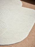 MADE Casey pure wool rug white 230x160cm (British brand)