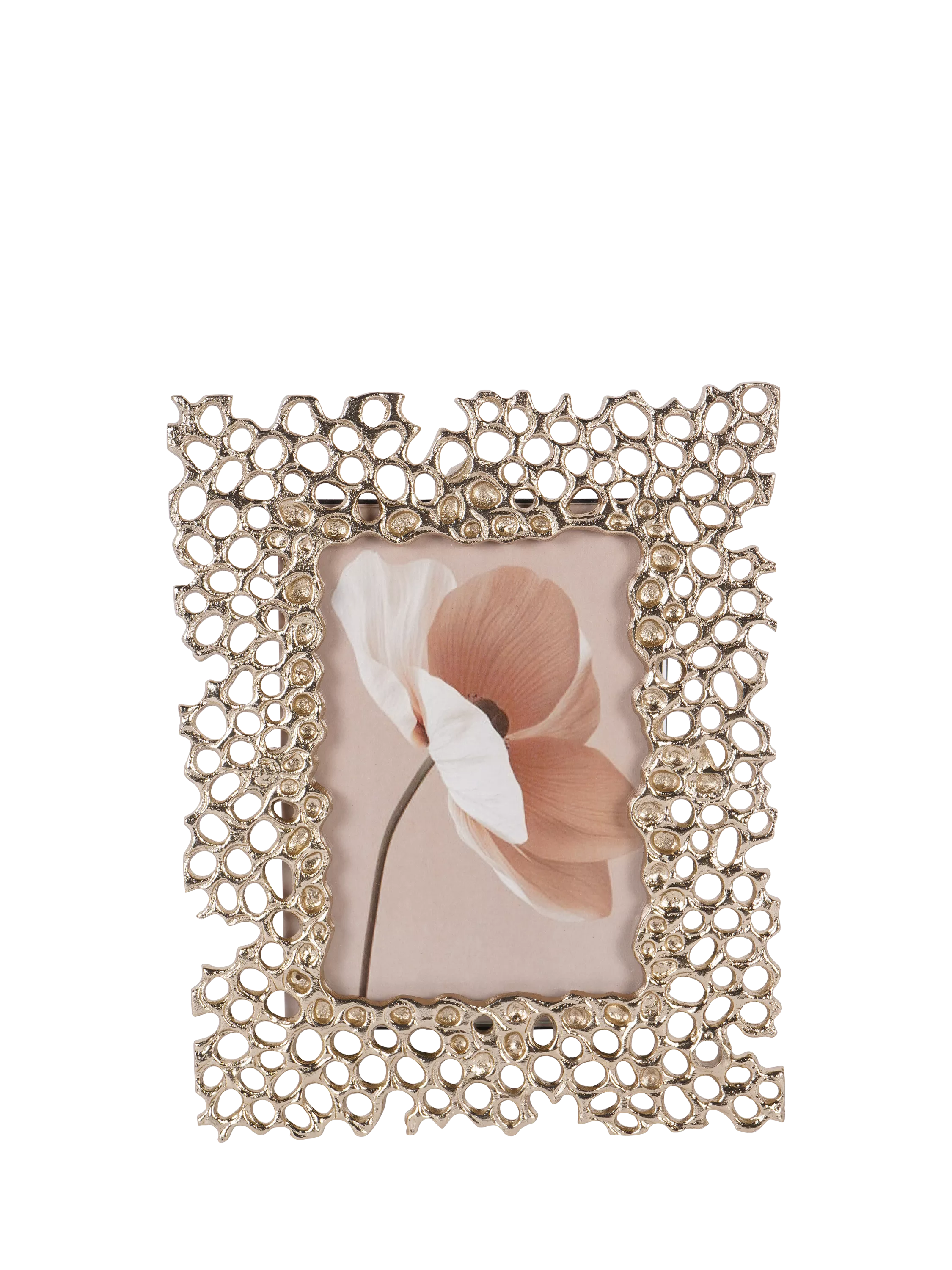 Libra Interiors Miel honeycomb photo frame gold 4x6 inch - British product
