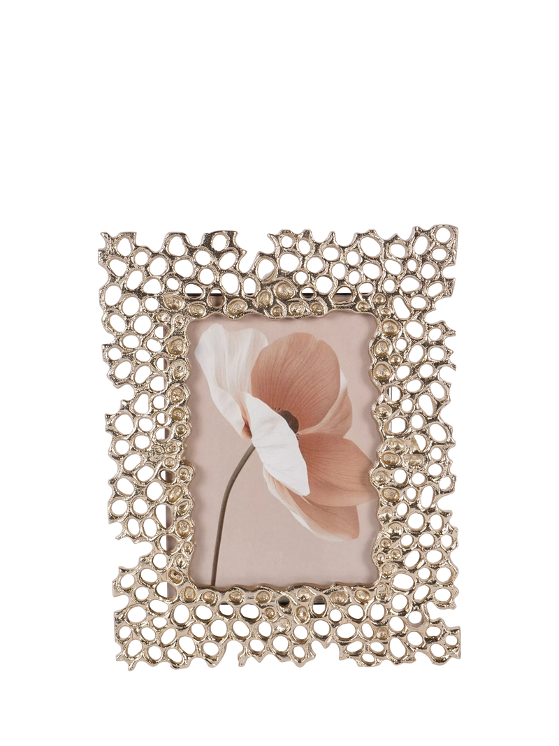 Libra Interiors Miel honeycomb photo frame gold 4x6 inch - British product