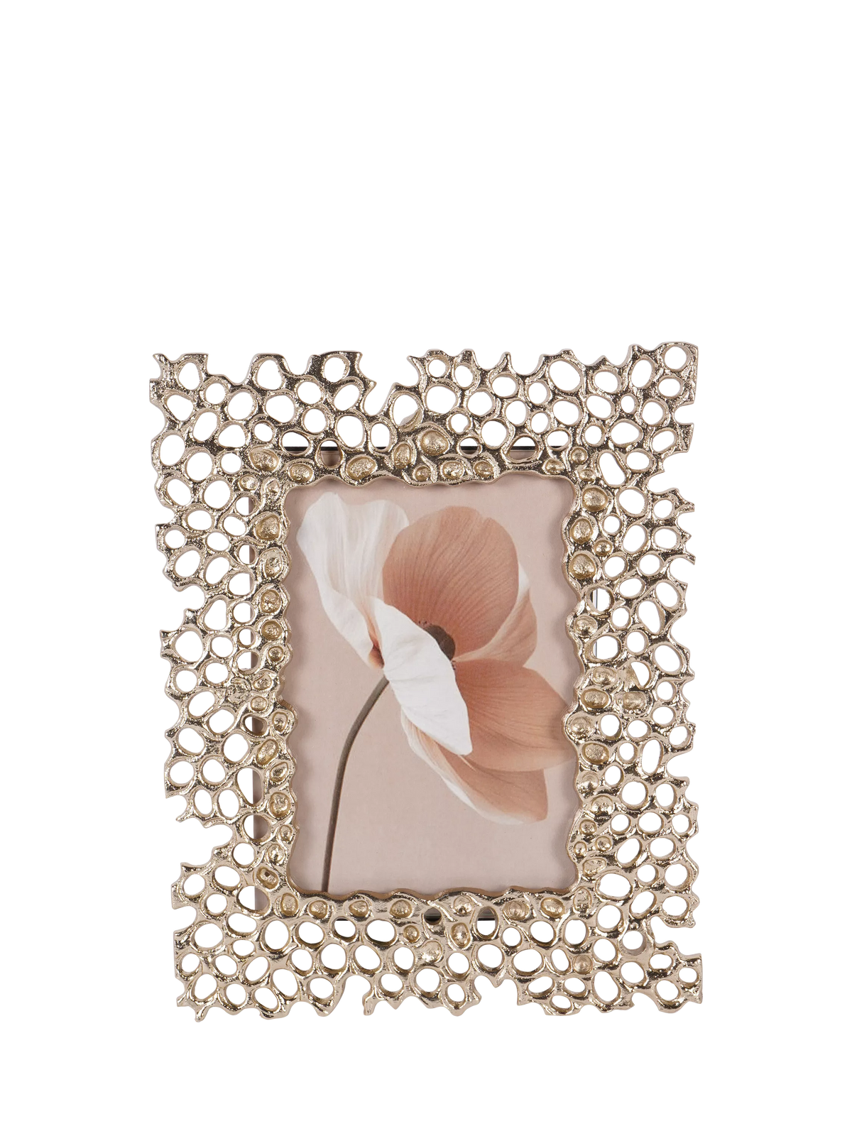 Libra Interiors Miel honeycomb photo frame gold 4x6 inch - British product