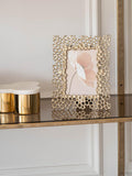 Libra Interiors Miel honeycomb photo frame gold 4x6 inch - British product