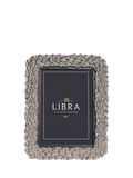 Libra Interiors Seasons Leaf Photo Frame, 4 x 6" (10 x 15cm), Silver