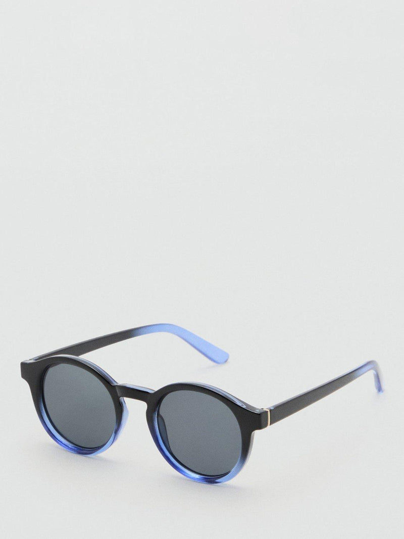 Mango round blue polycarbonate sunglasses (British brand)