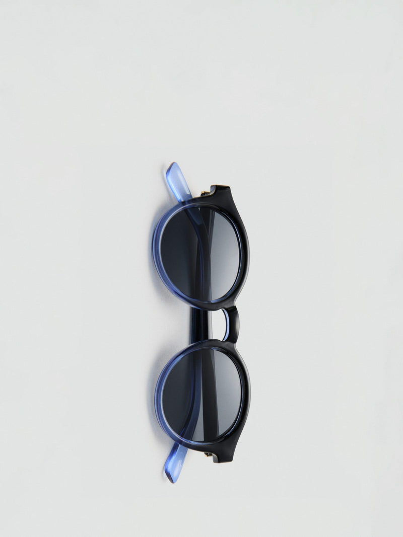Mango round blue polycarbonate sunglasses (British brand)