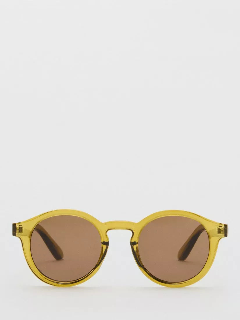 Mango Justin Sunglasses, Dark Yellow, One Size