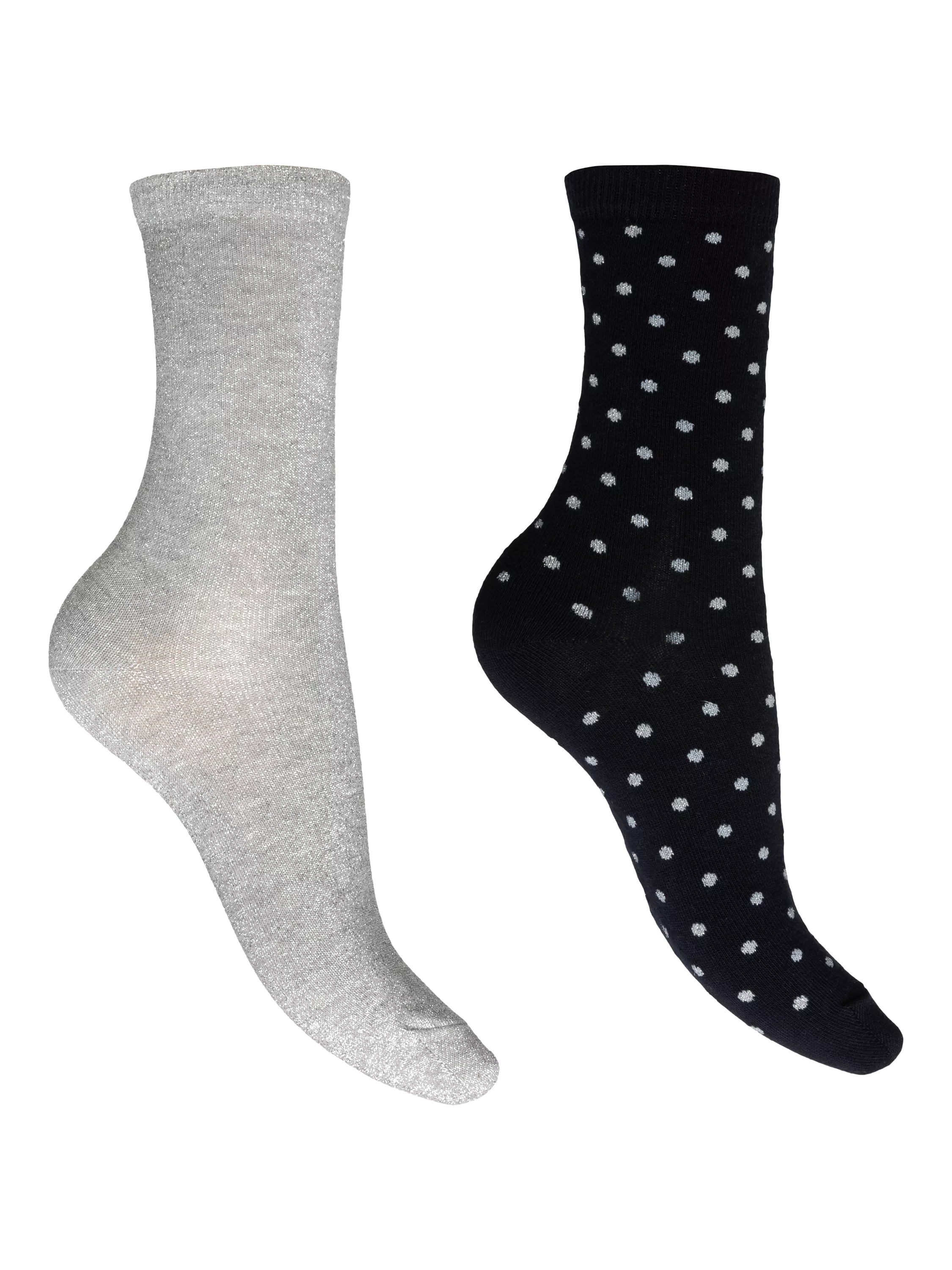 Charnos cotton blend sparkle socks pack of 2 navy multi, UK version