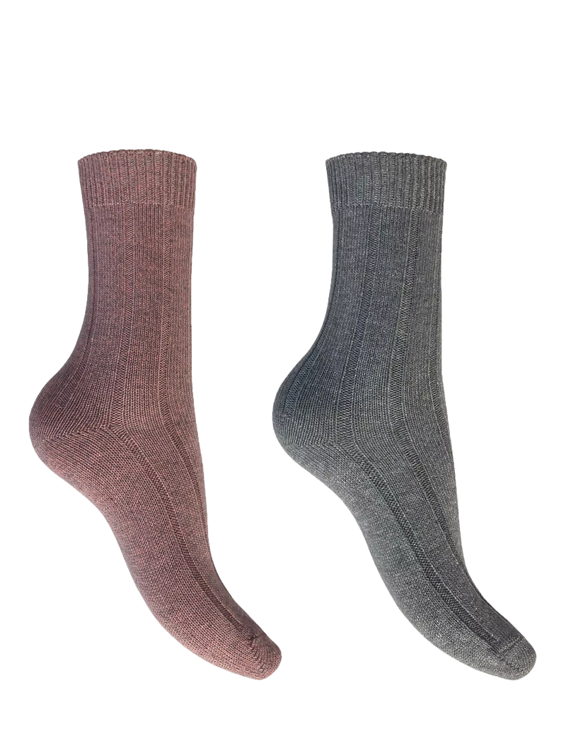 Charnos Cosy Bamboo Mix Ankle Socks Pack of 2