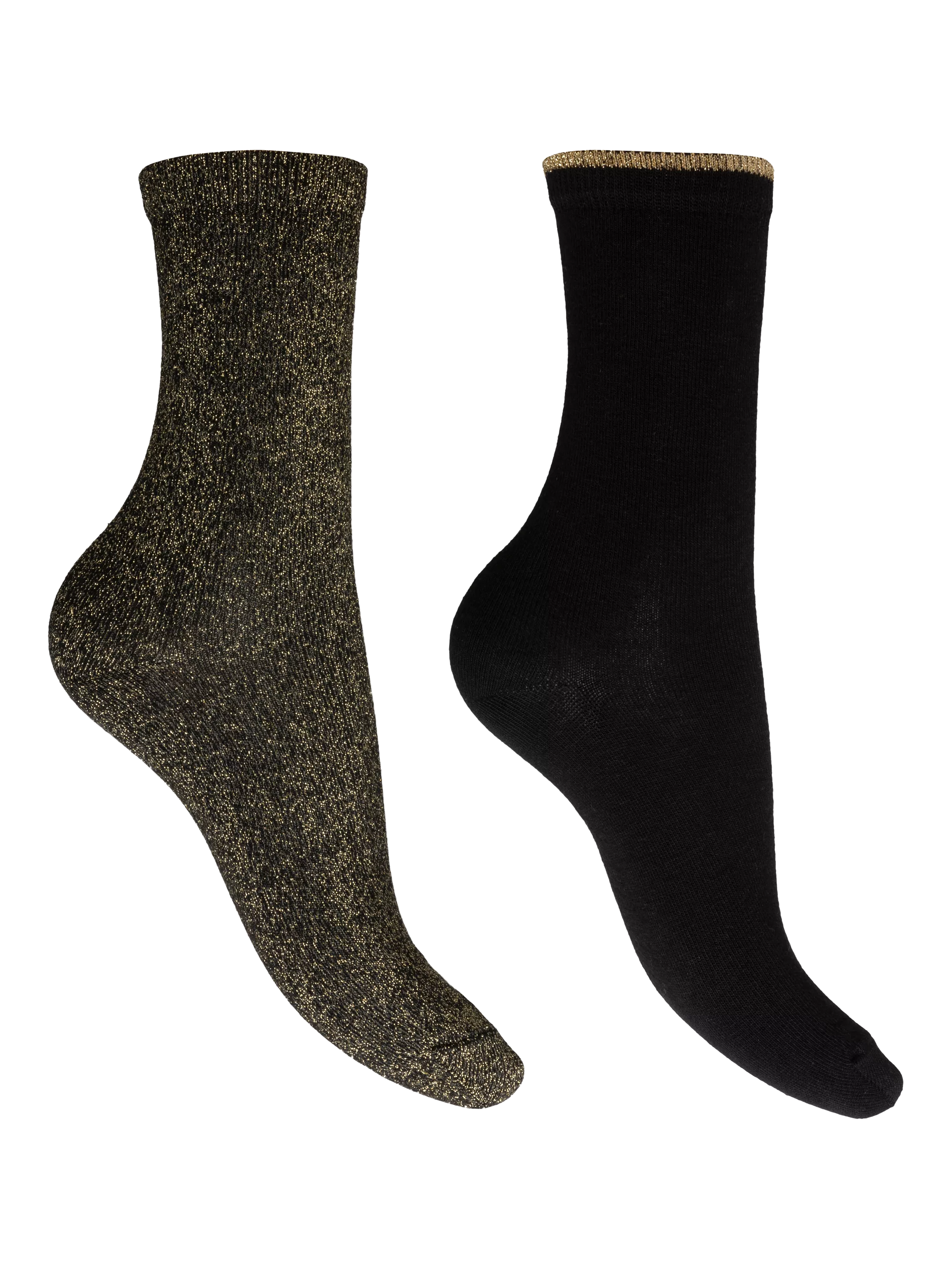 Charnos sparkle ankle socks pack of 2 black multi (British brand)