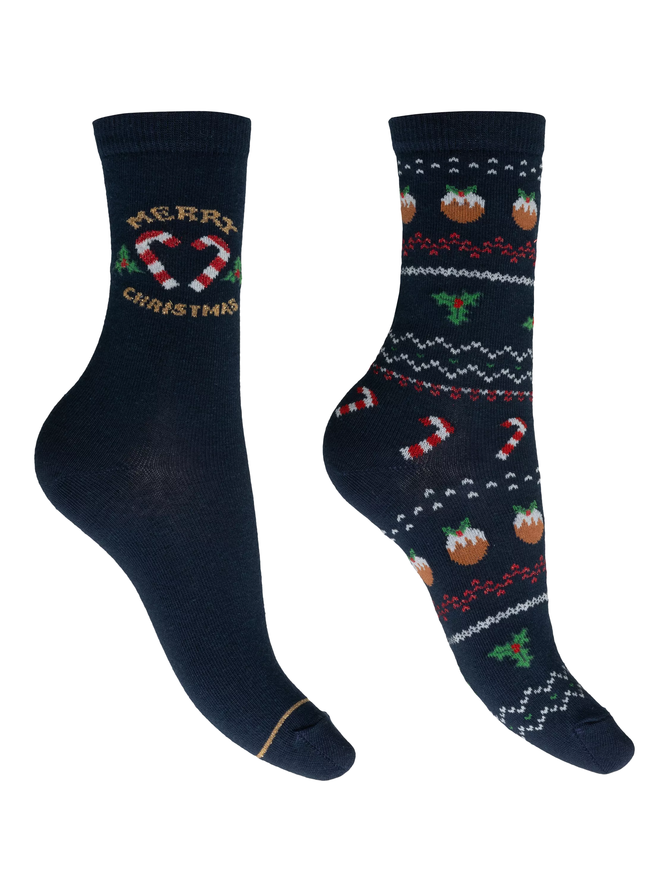 Charnos Candy Cane ankle socks pack of 2, UK version
