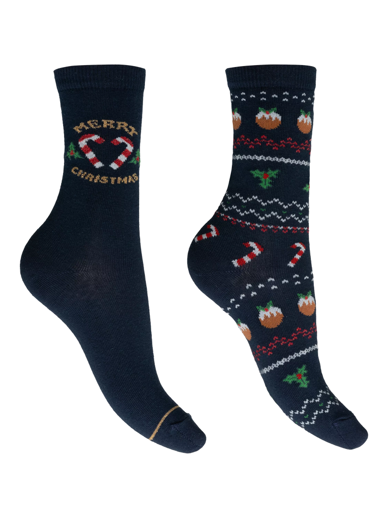 Charnos Candy Cane ankle socks pack of 2, UK version