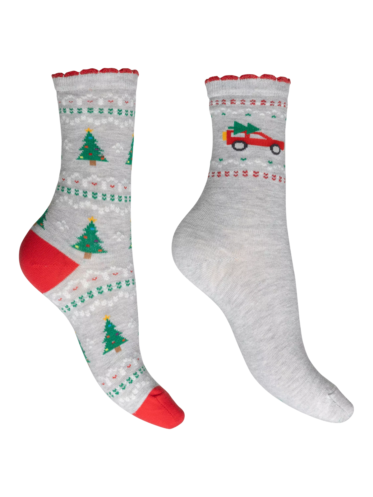 Charnos Christmas tree car socks pack of 2 - British product