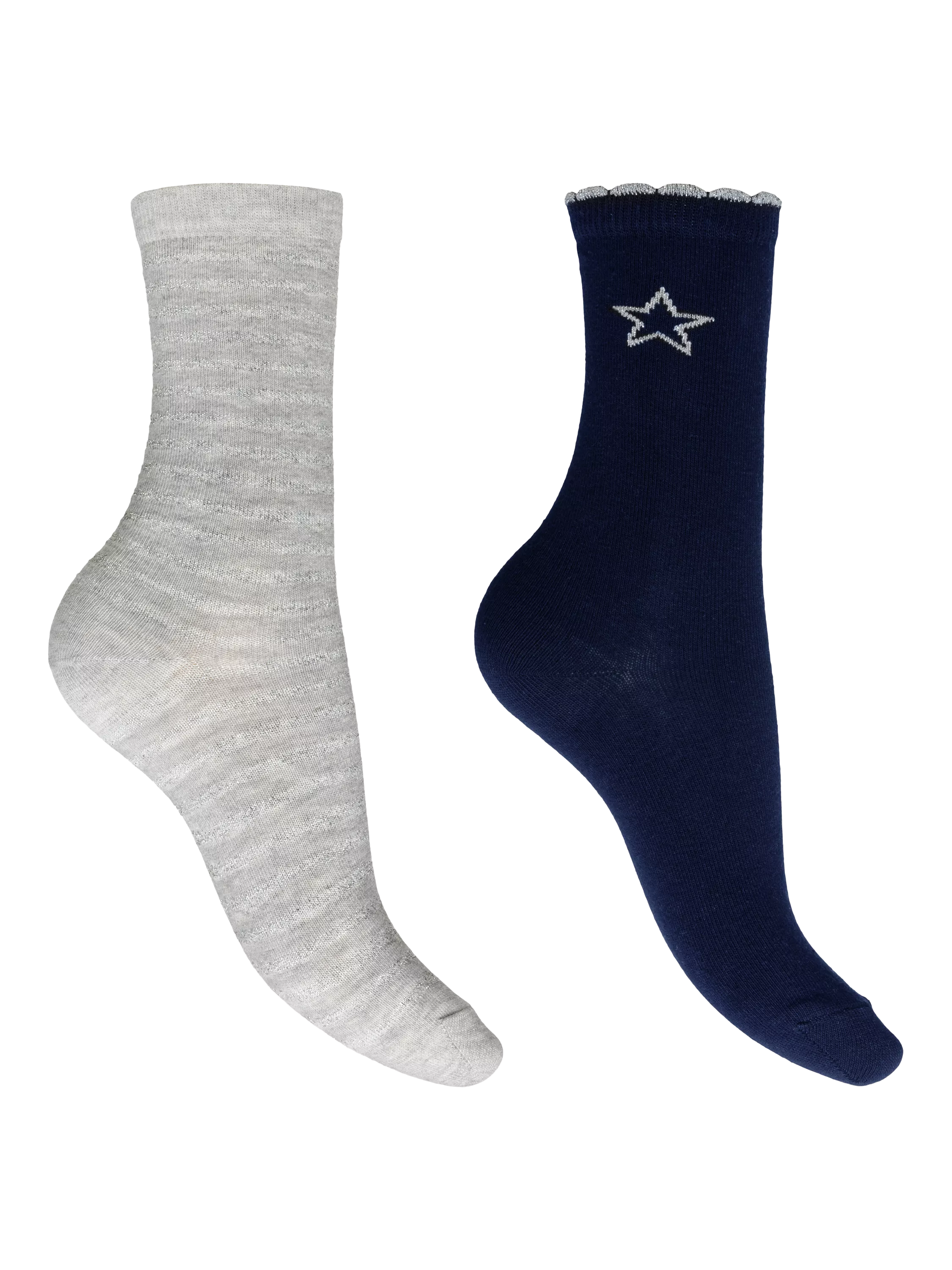 Charnos sparkle socks pack of 2 navy multi, UK version