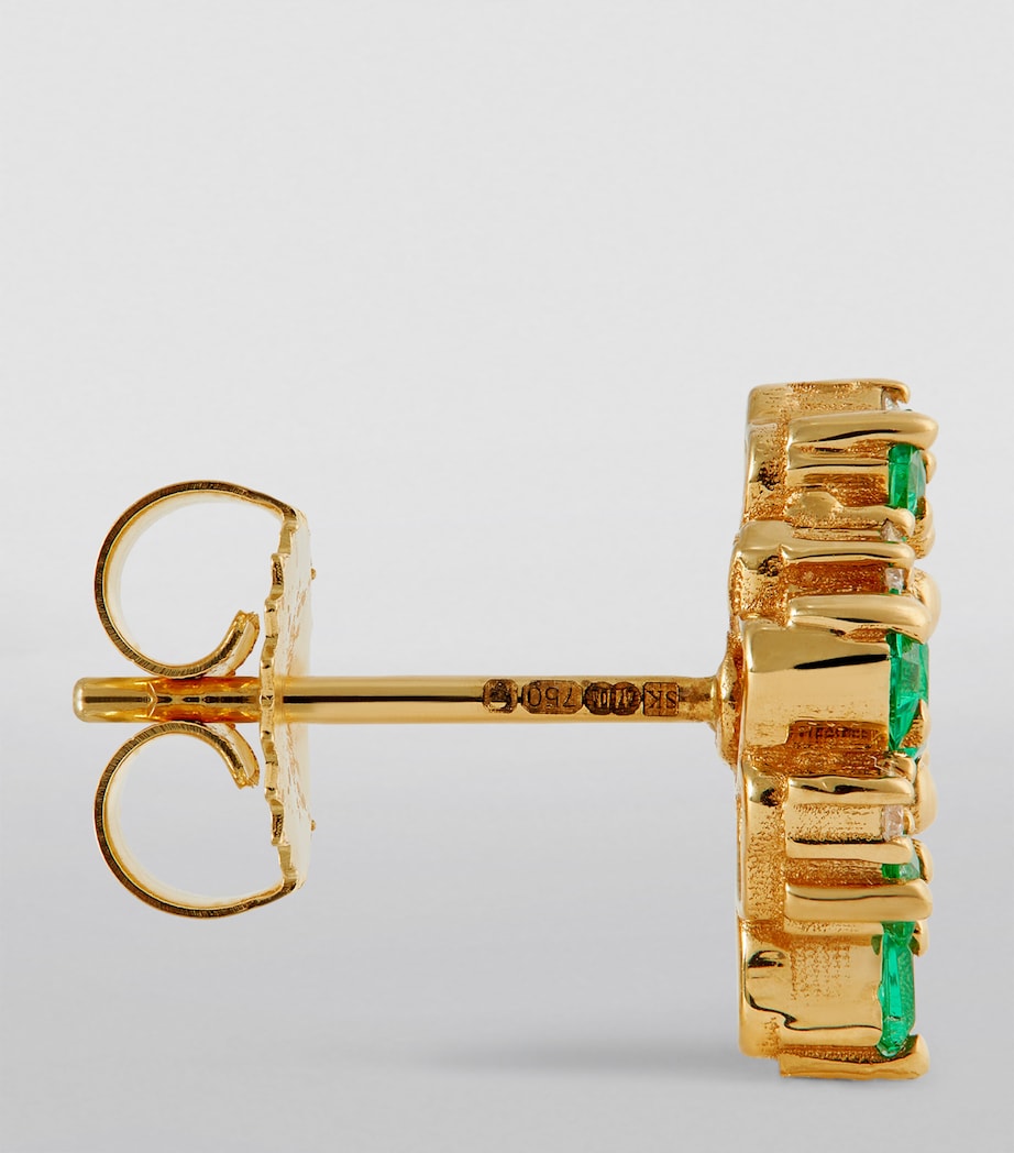 Suzanne Kalan La Fantaisie stud earrings 18k gold, imported from the UK